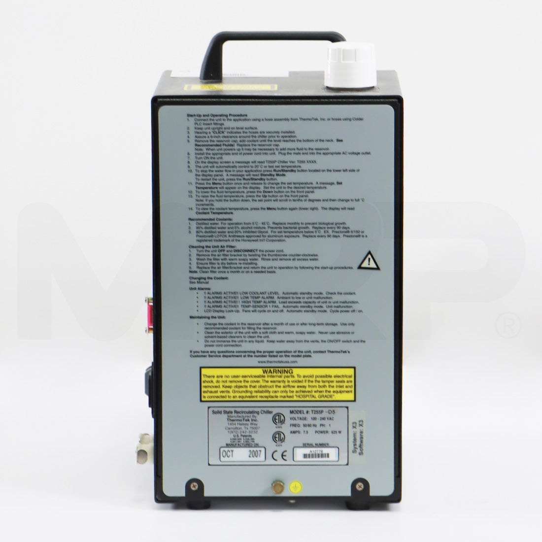Sciton Joule Solid State Recirculating Chiller Device T255P-D5