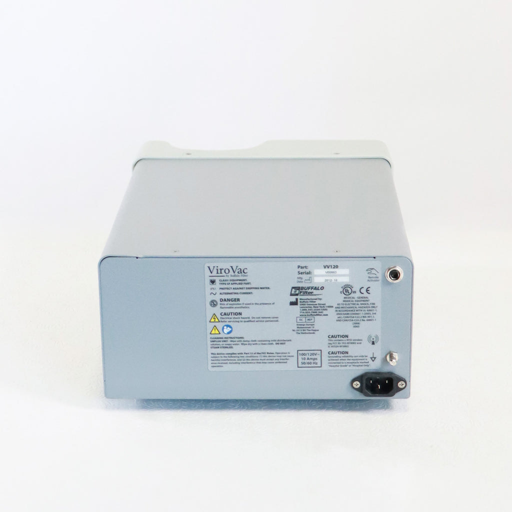 2012 Conmed ViroVac VV120 Surgical Smoke Evacuator ViroSafe Filter Buffalo Filter