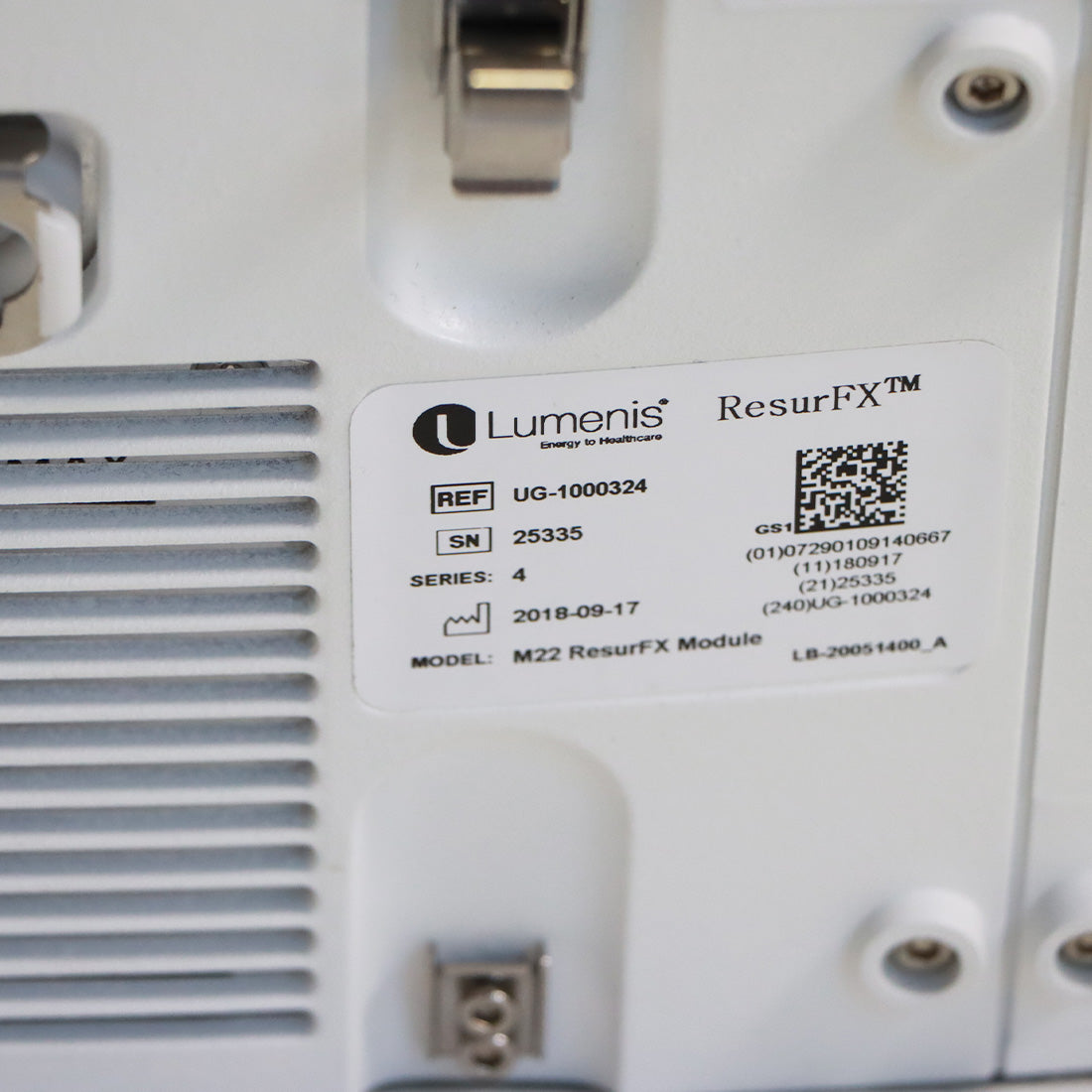 2018 Lumenis M22 ResurFX Module 1565nm Laser System UG-1000324
