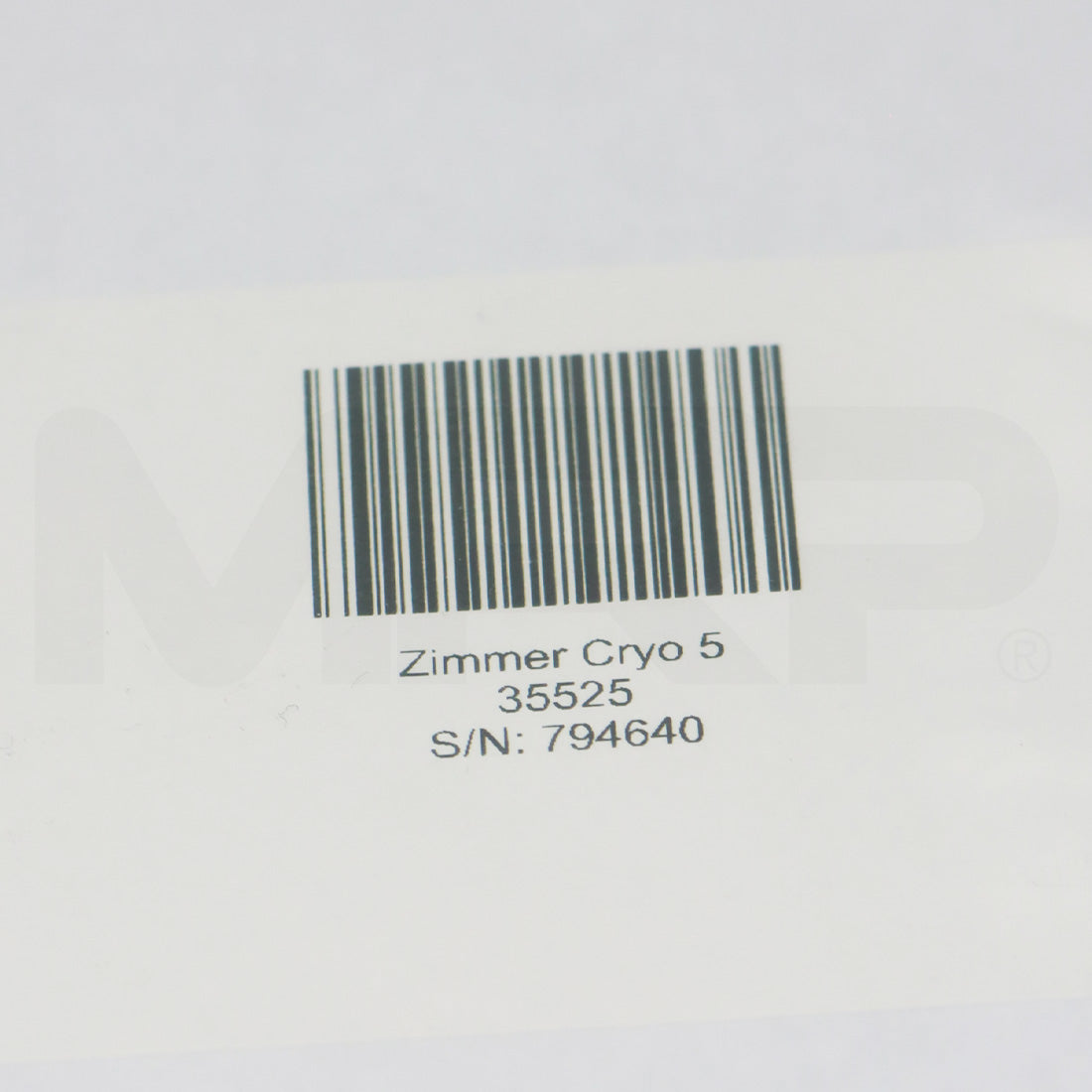 Zimmer Cryo 5 Patient Air Chill Skin Treatment System