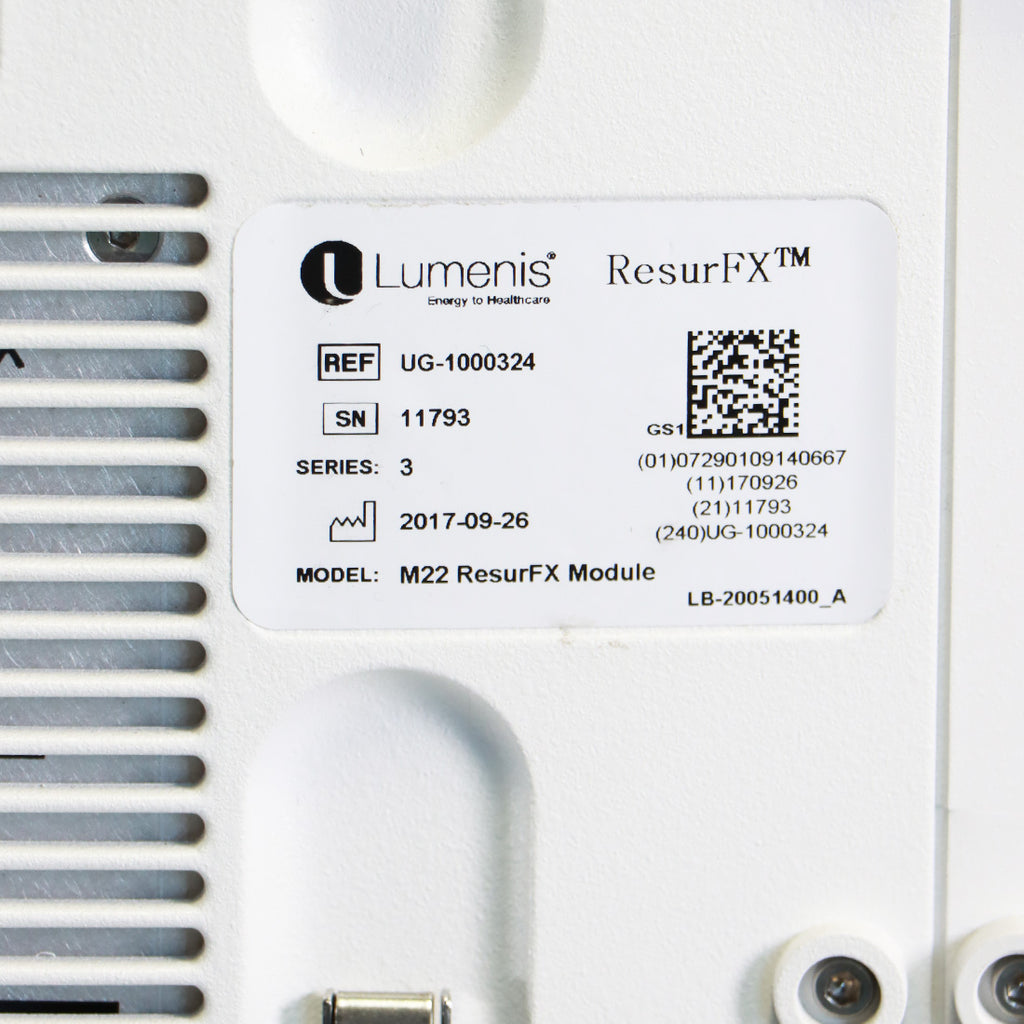 2017 Lumenis M22 ResurFX IPL Q-Switched NdYag System
