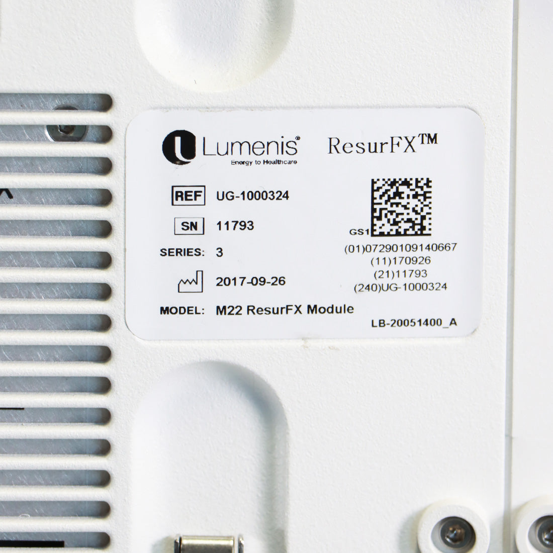 2017 Lumenis M22 ResurFX IPL Q-Switched NdYag System