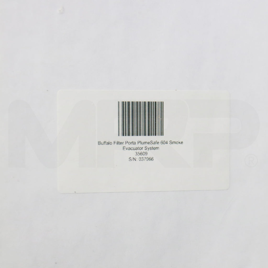Buffalo Filter Porta PlumeSafe 604 Smoke Evacuation System PPS604
