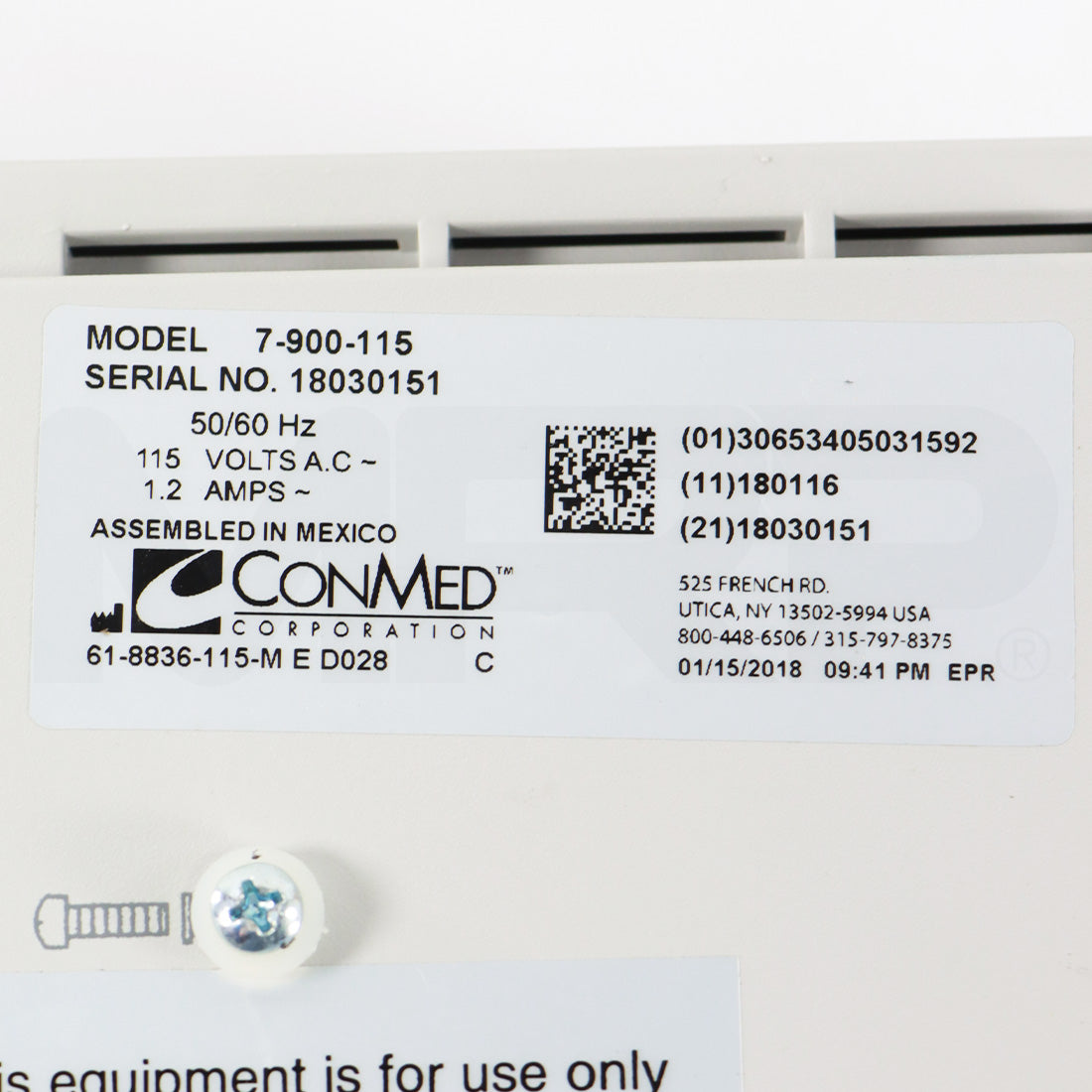 2018 ConMed Hyfrecator 2000 Electrosurgical Unit System