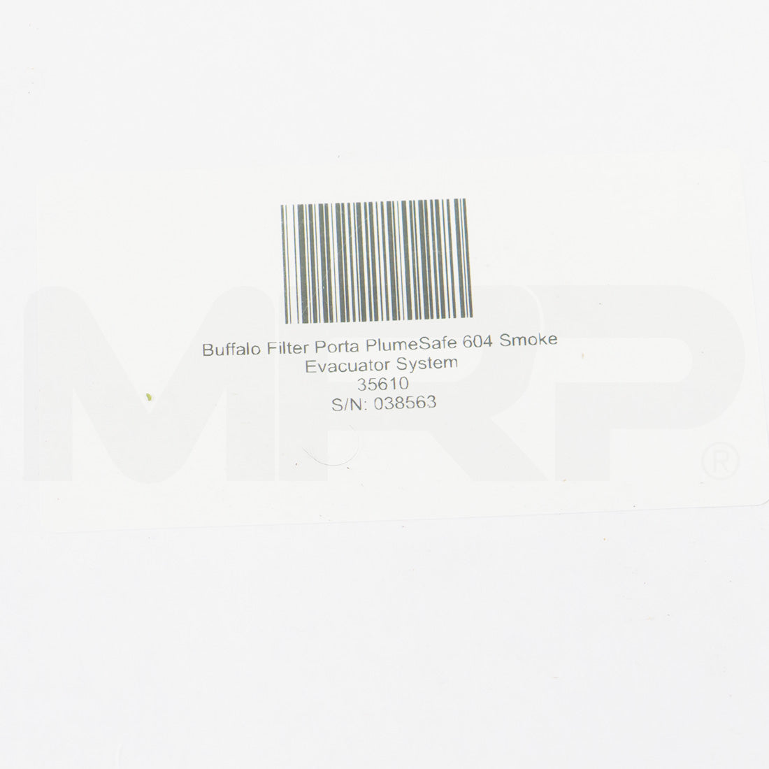 2018 Buffalo Filter Porta PlumeSafe 604 Surigcal Smoke Evacuator ViroSafe Filter