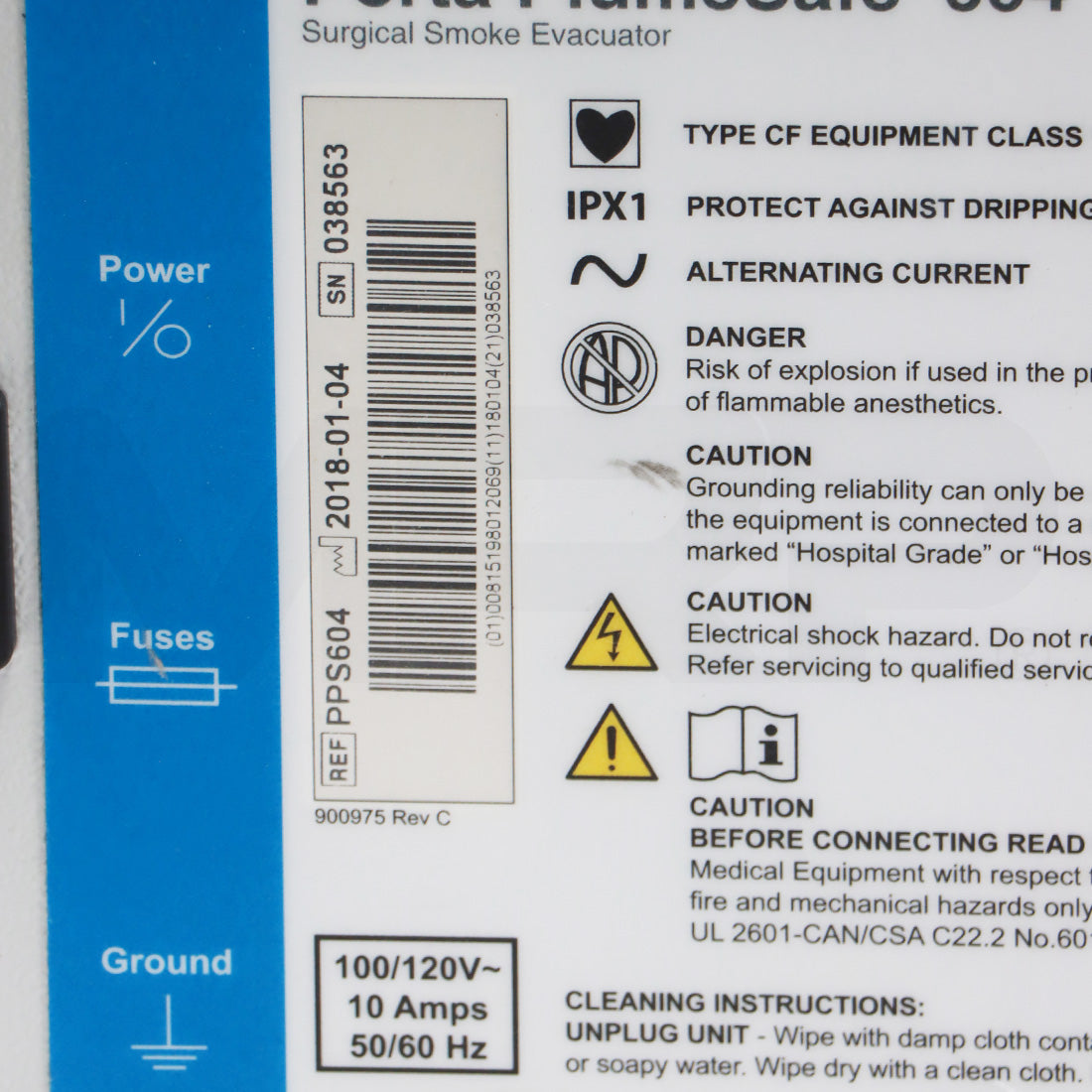 2018 Buffalo Filter Porta PlumeSafe 604 Surigcal Smoke Evacuator ViroSafe Filter