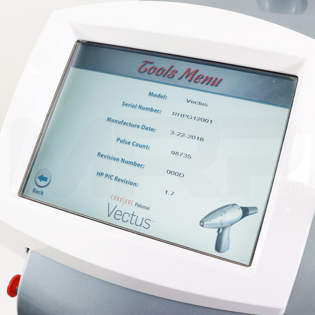 2013 Cynosure Palomar Vectus Diode Laser Hair Removal System