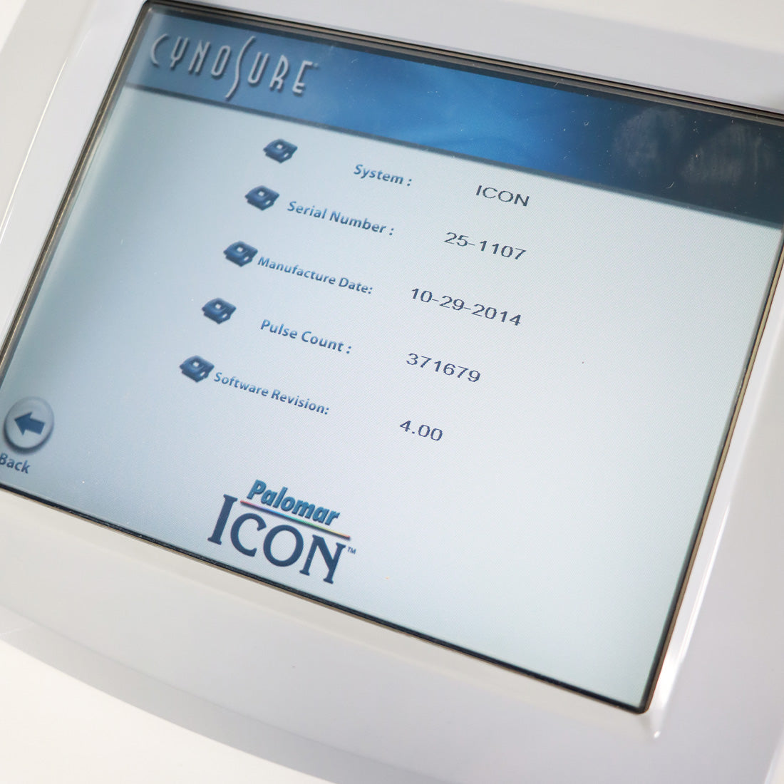 2014 Palomar Icon IPL Fractional Laser System with MaxYs MaxR 1540 Handpieces