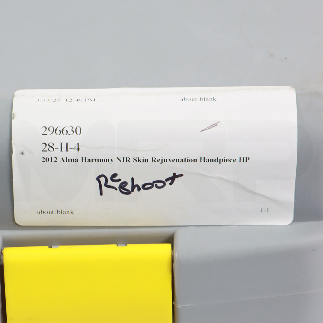 2012 Alma Harmony NIR Skin Rejuvenation Handpiece HP As-Is