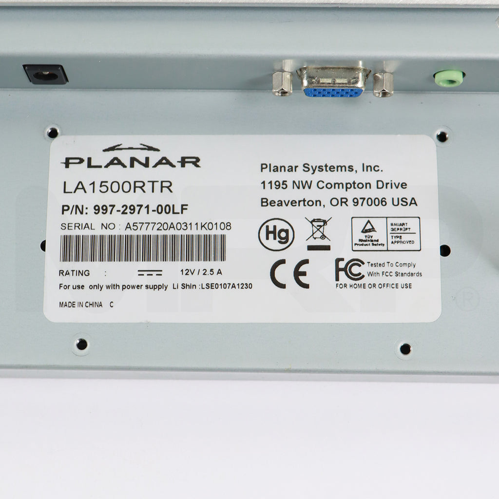 Planar Fraxel Reliant Screen Display Monitor LA1500RTR