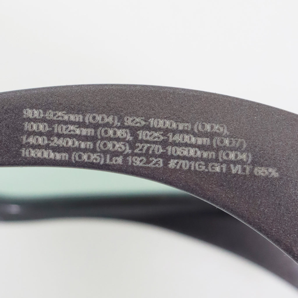MRP Innovative Optics Gi1 Laser Safety Glasses Gray Frame Goggles 701G.Gi1
