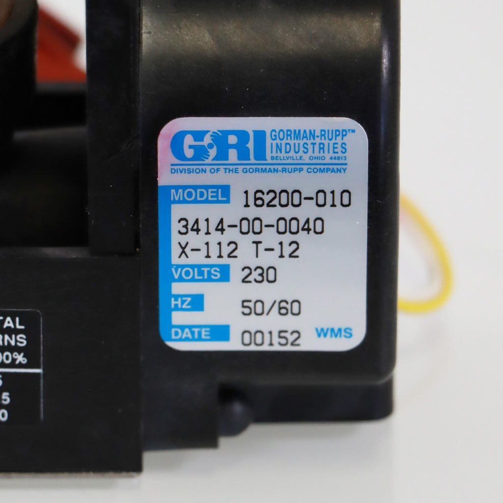Candela VBeam Gorman Rupp Pump & Motor 16200-010 Used Untested