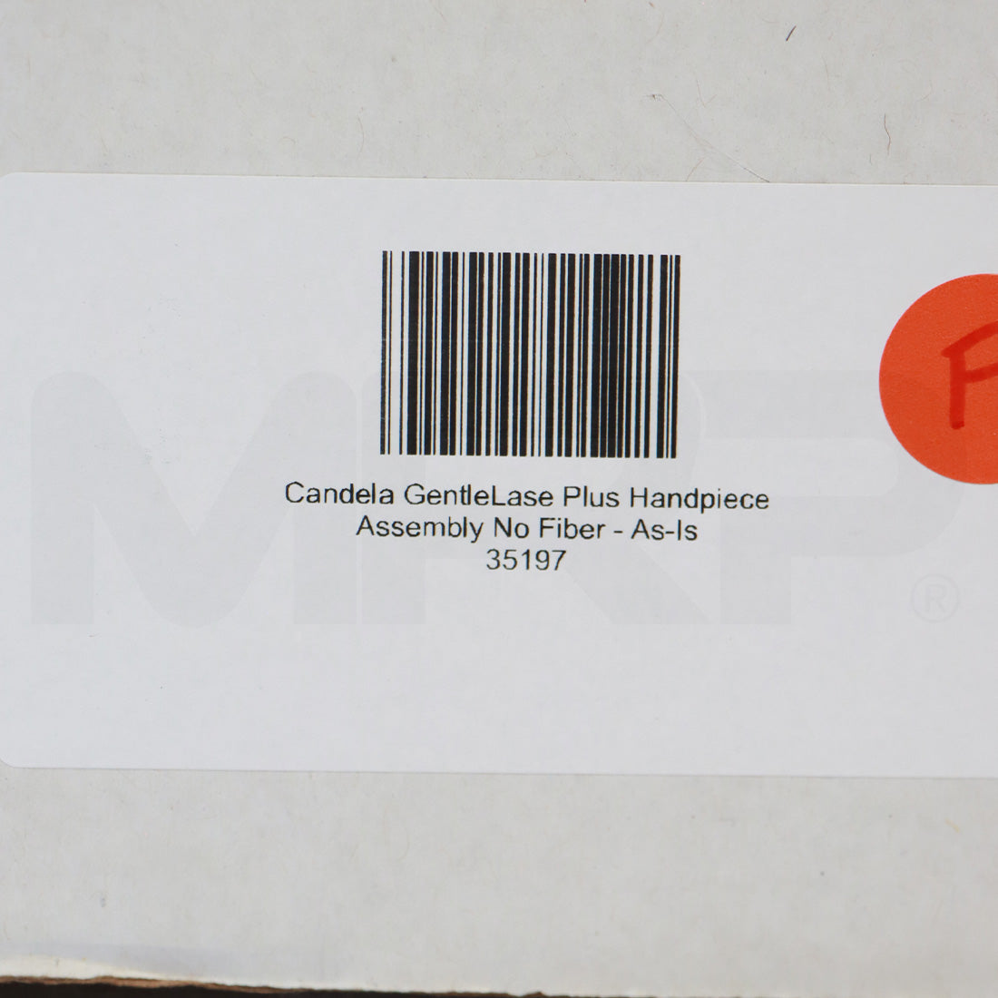 Candela GentleLase Plus Handpiece Assembly No Fiber As-Is