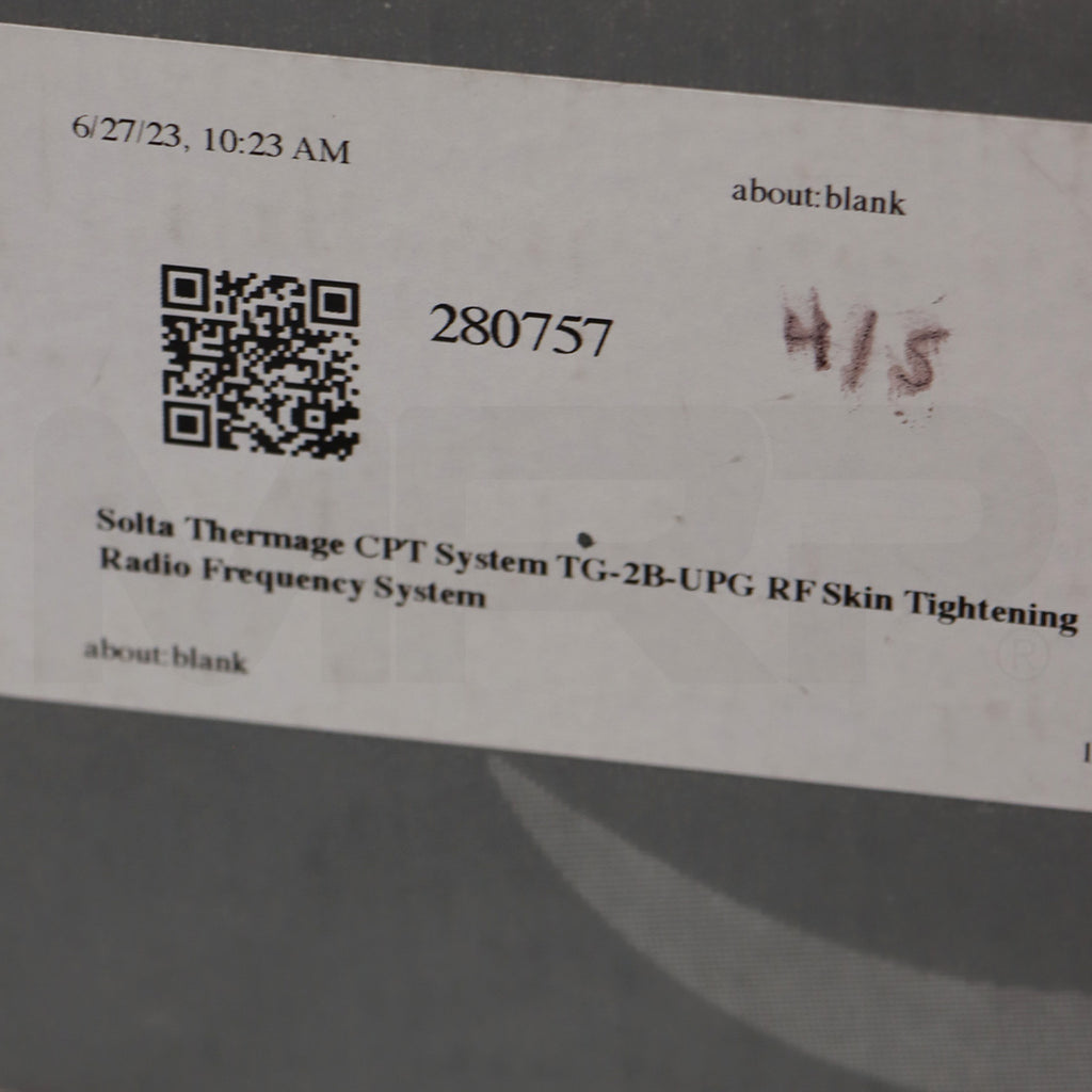 Solta Medical ThermaCool Handpiece TH-2 Skin Tightening Handpiece