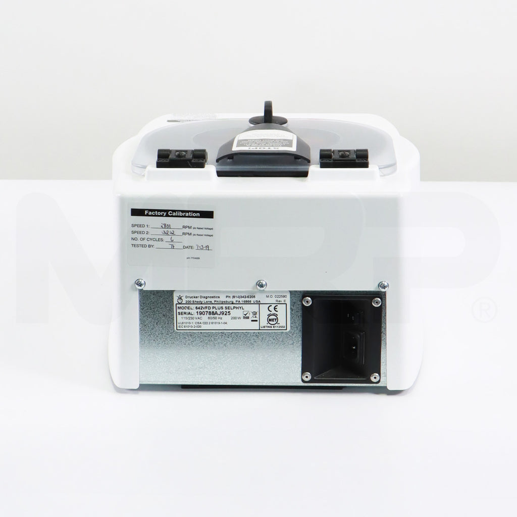 Drucker Diagnostics Selphyl PRP Centrifuge 642VFD Plus Device