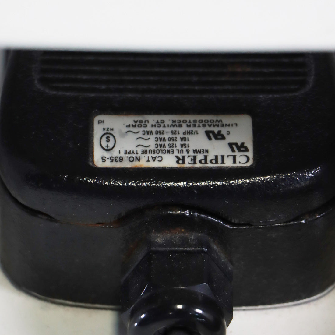 Laser FootSwitch Pedal Clipper 635-S Linemaster Enclosure 5 Pin Foot Switch 635S