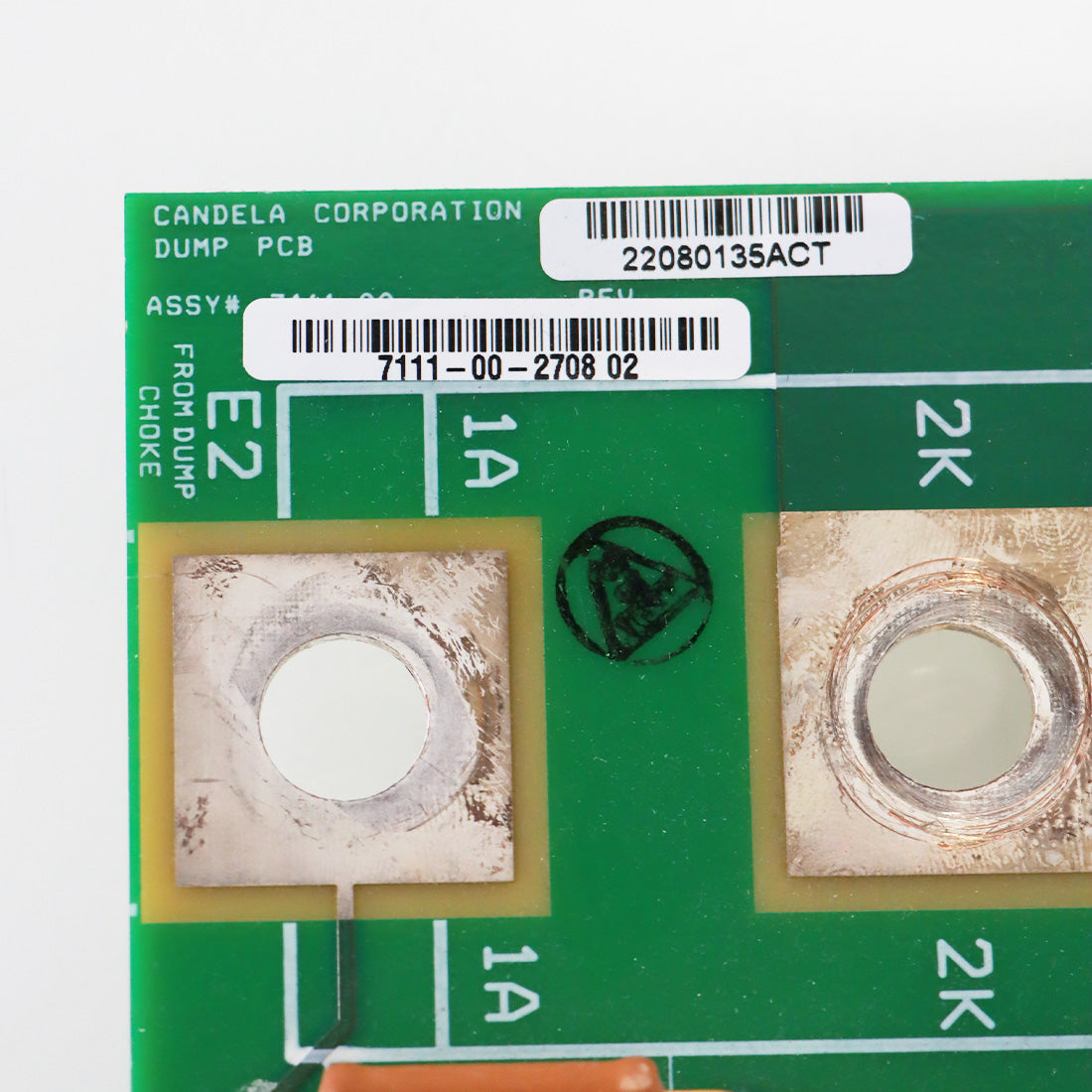 Candela VBeam2 Perfecta Laser Dump PCB 7111-00-2740 / 7111-00-2708 Part