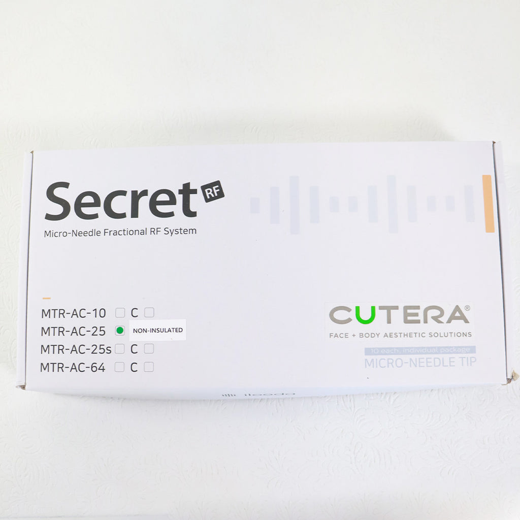 Cutera SecretRF MicroNeedle Fractional Tips 25-Pin MTR-AC-25 Non Insulated x10 EXP 2025