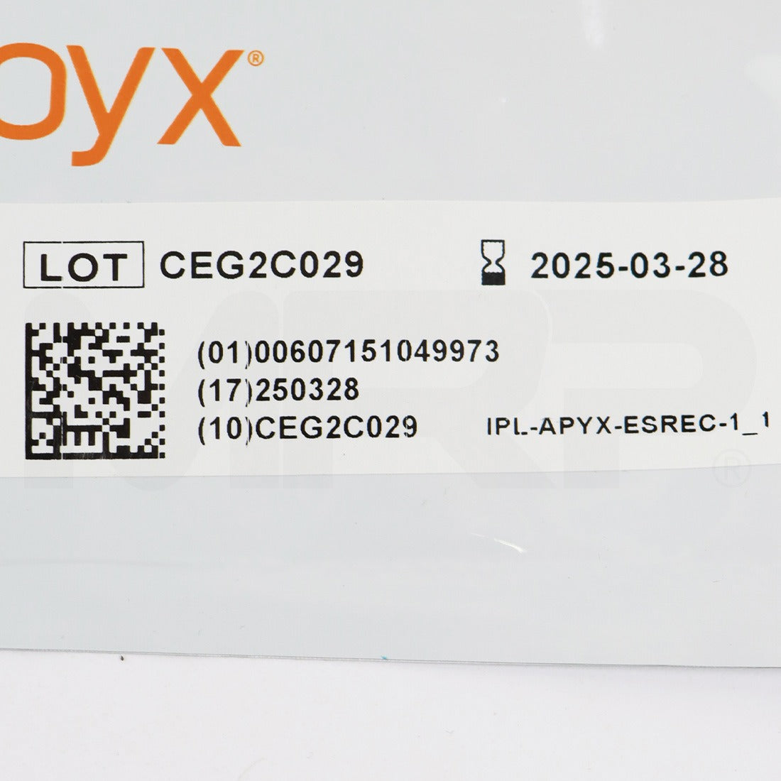 Apyx Disposable Split Adult Return Electrode With Cable, 50-Pack