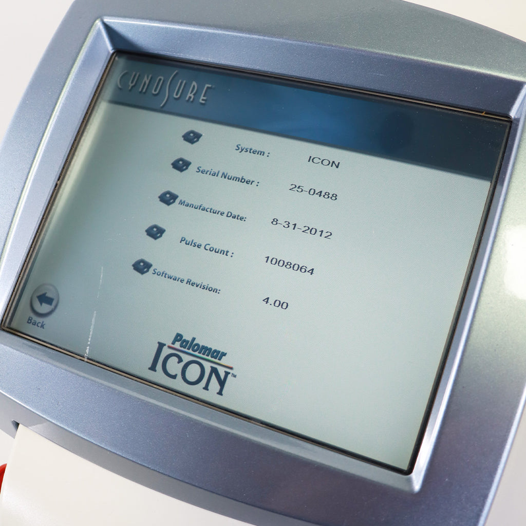 2012 Palomar Icon IPL MaxR MaxY Laser System