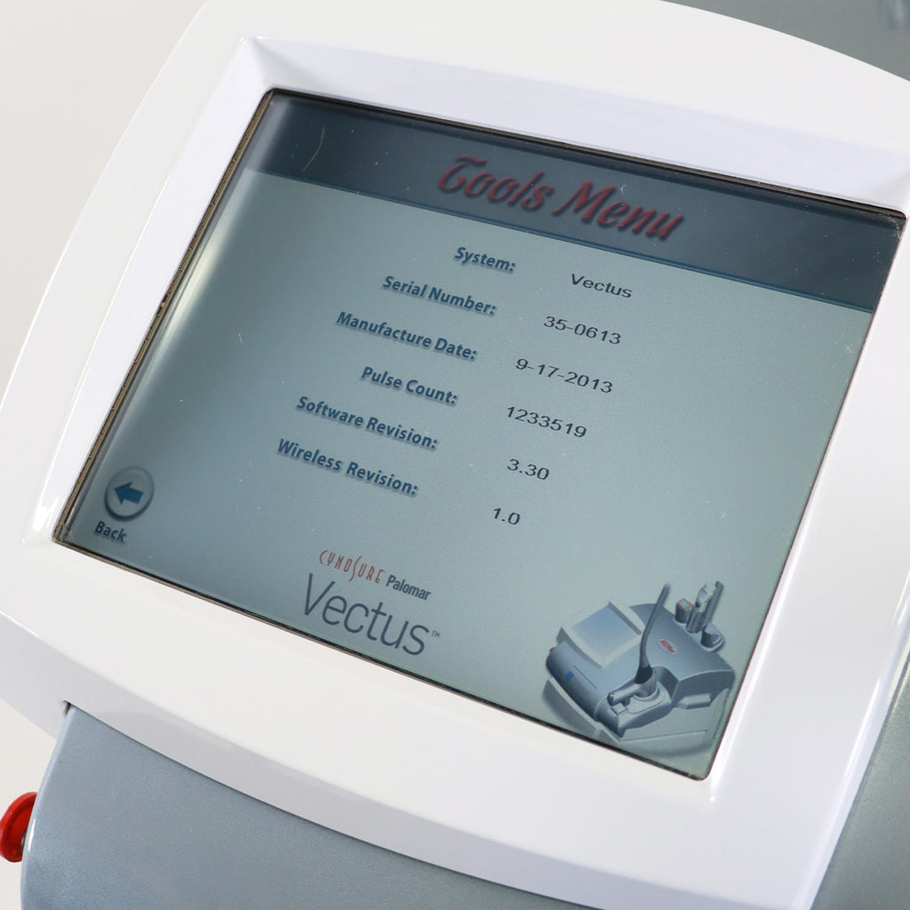 2013 Cynosure Palomar Vectus Laser Hair Removal HR 810 Diode System