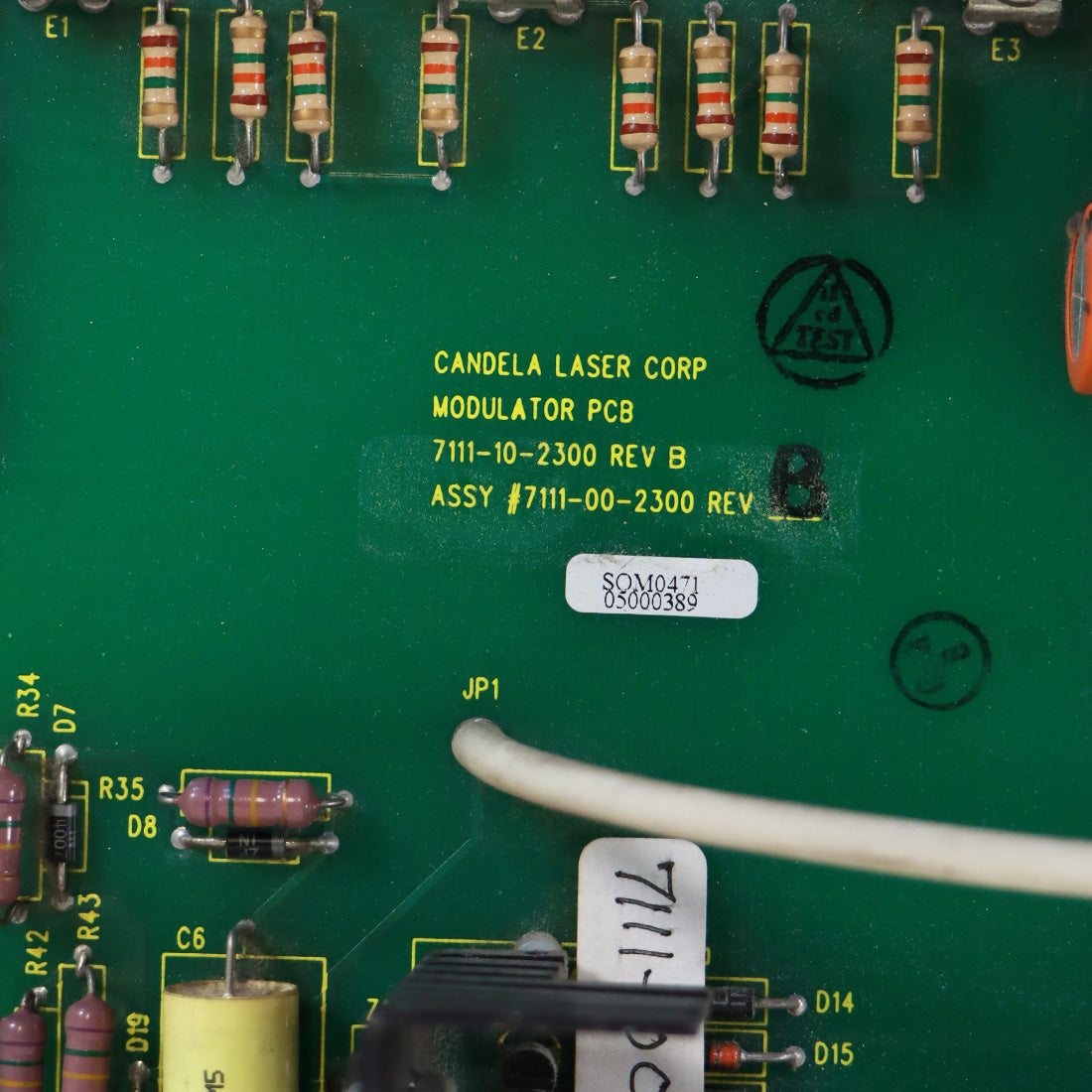 Candela VBeam1 Laser Modulator Motherboard PCB 7111-00-2300 Rev B Parts As Is