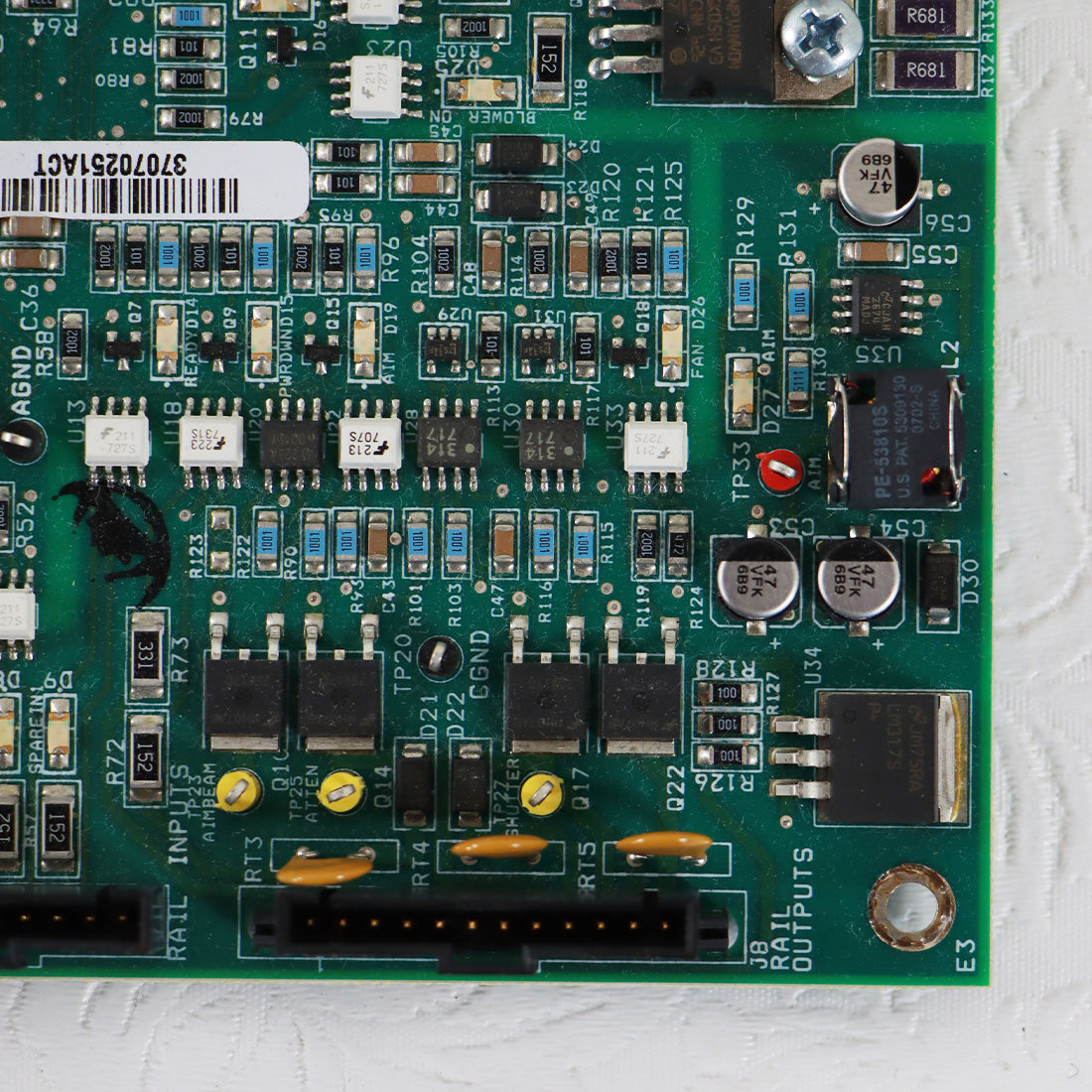 Candela VBeam Laser Rail Board 7111-10-2713 Rev D Parts As Is