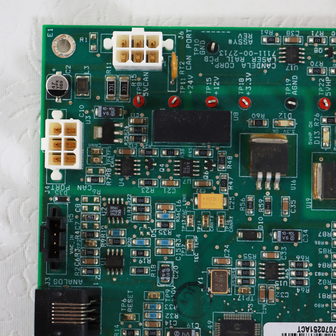 Candela VBeam Laser Rail Board 7111-10-2713 Rev D Parts As Is