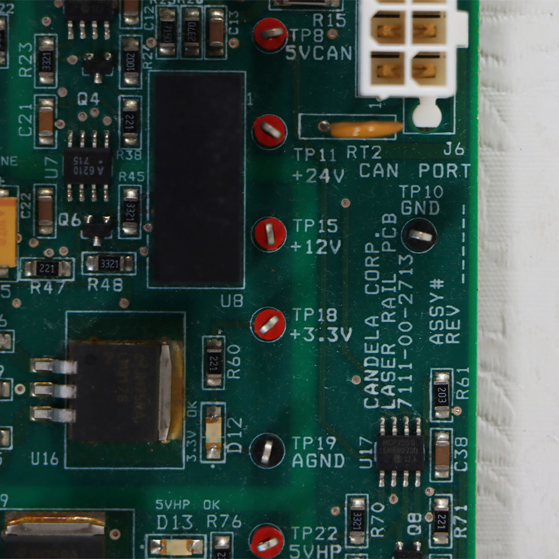 Candela VBeam Laser Rail Board 7111-10-2713 Rev D Parts As Is