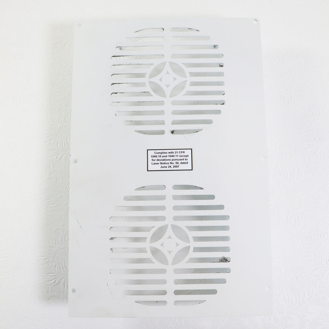 Lumenis Splendor X Square EPL Vent Back Panel Assembly Parts As Is