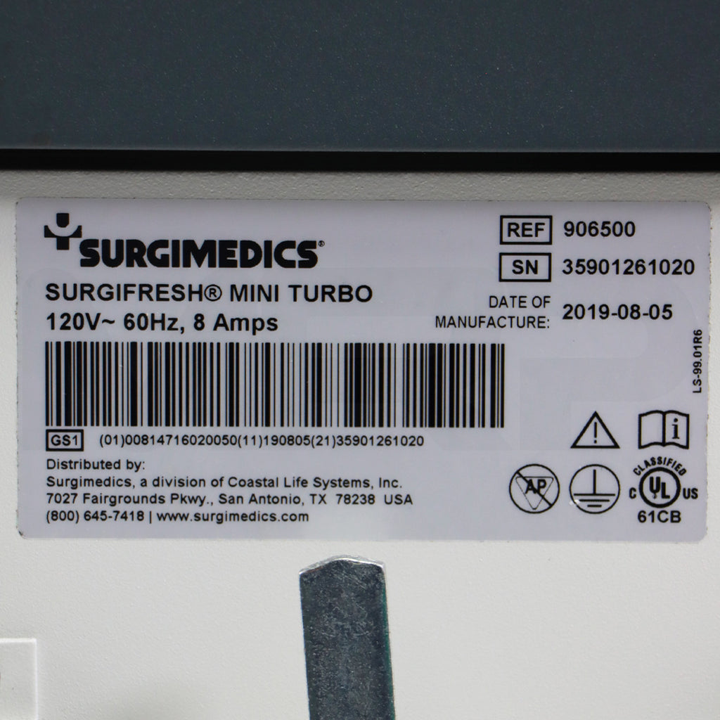 2019 SurgiMedics SurgiFresh Mini Turbo Evacuation Air Enhancement System