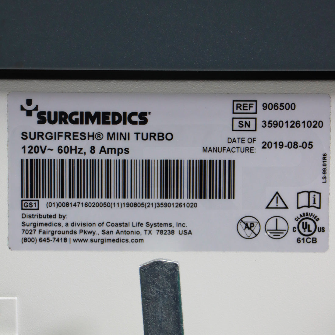 2019 SurgiMedics SurgiFresh Mini Turbo Evacuation Air Enhancement System