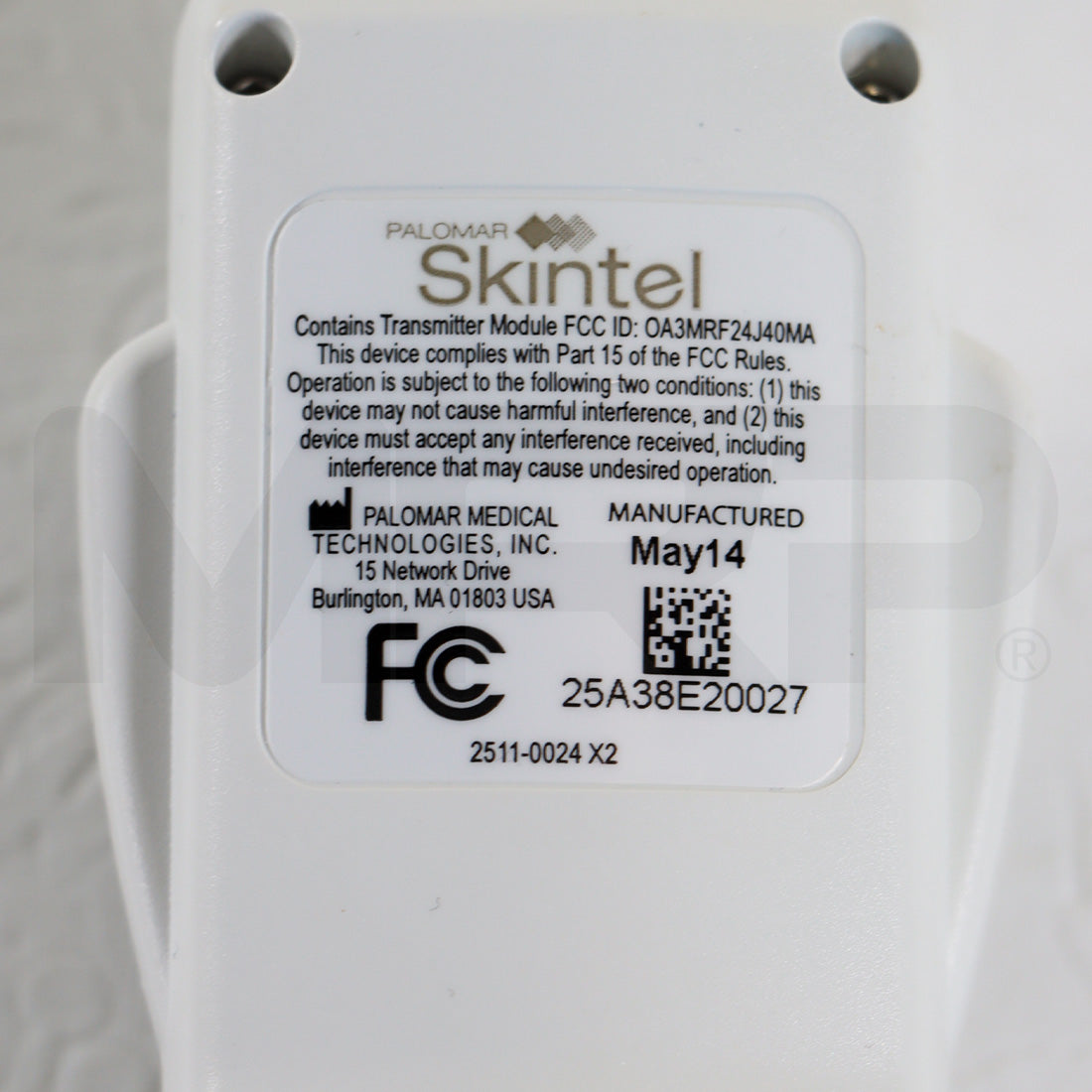 2014 Palomar ICON Vectus Skintel Melanin Density Skin Type Reader