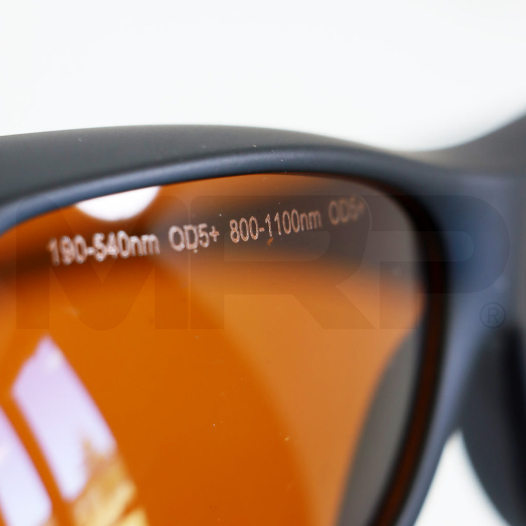 Laser Safety Protective Glasses Orange Lens 190-540nm 800-1100nm