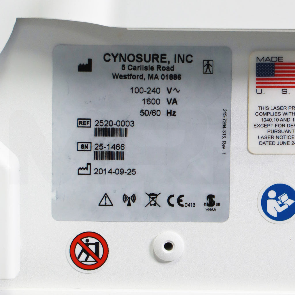 2014 Cynosure Palomar Icon IPL Laser MaxG MaxR Hair Removal System