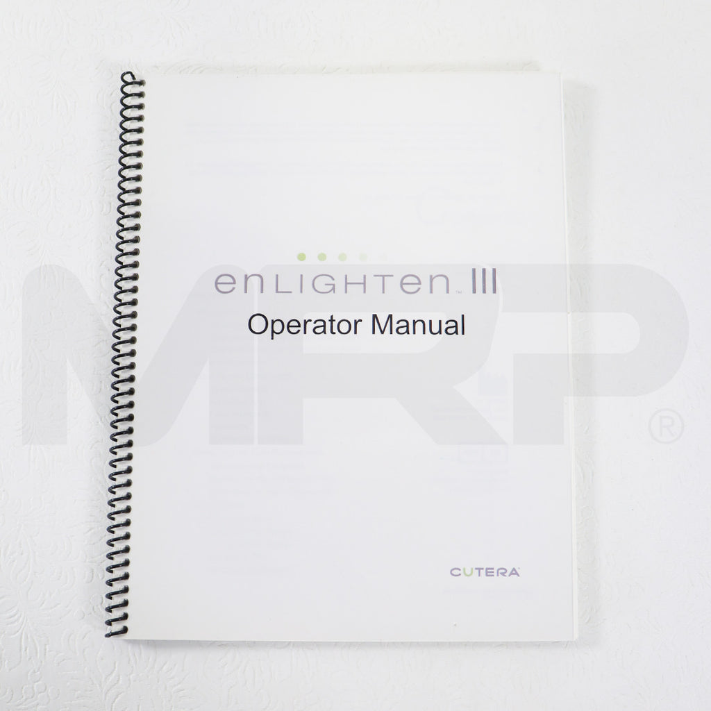 2016 Cutera Enlighten III Operator Manual D1864 Rev. A