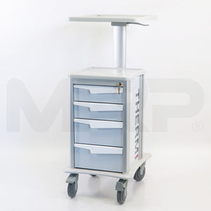 Solaire Medical Rover Workstation Rolling Cart Thermi Standard Surge Protector