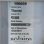 Solaire Medical Rover Workstation Rolling Cart Thermi Standard Surge Protector