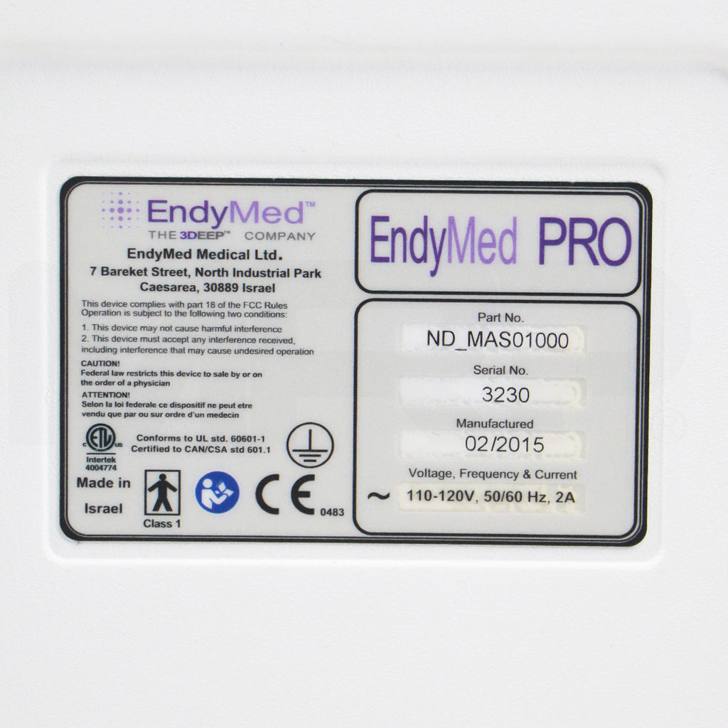 2015 EndyMed PRO 3DEEP Body Contour Skin Tightening System