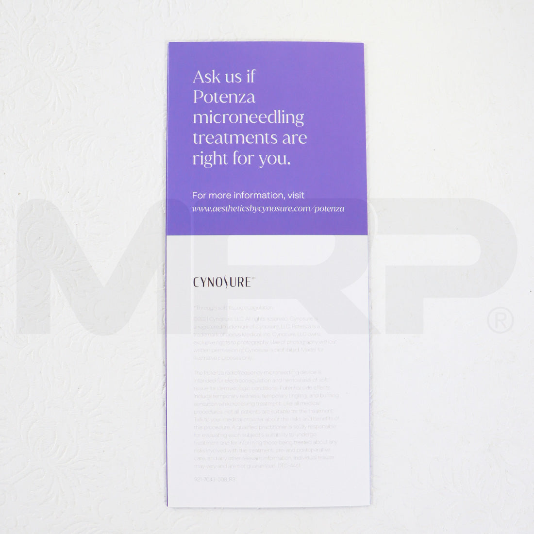 Cynosure Potenza Tighter Firmer Skin Marketing Educational Brochure Pamphlet x17