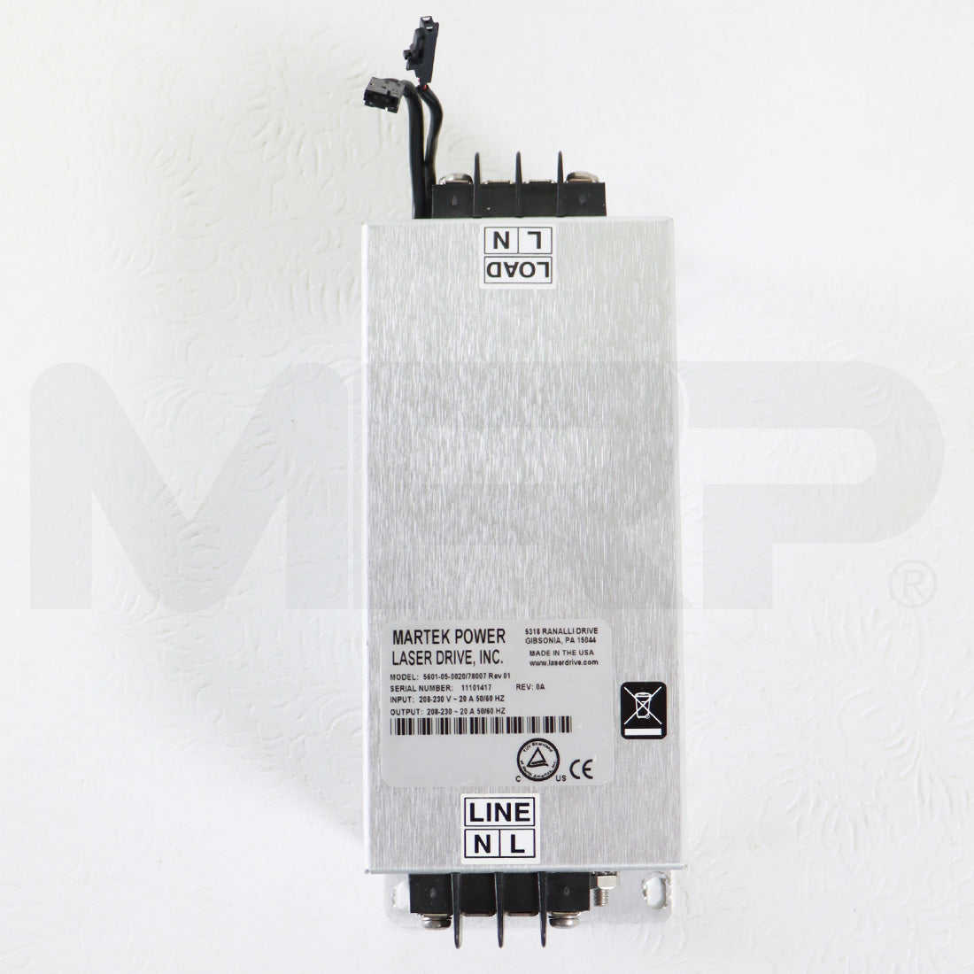 Candela Laser System Parts Electrical Line Filter Box 5601-05-0020/78007 As-Is