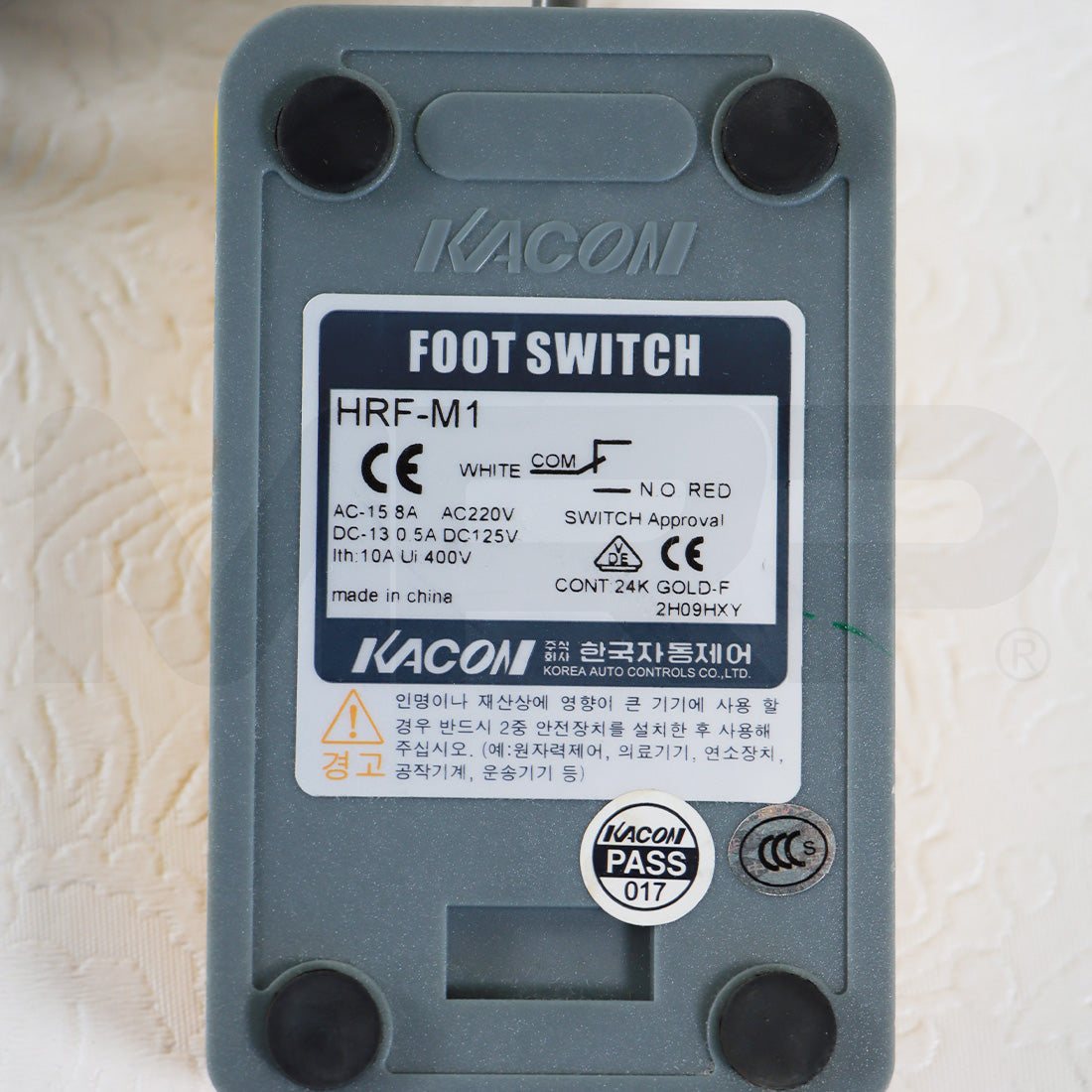 Kacon Electronic Foot Pedal Switch Footswitch HRF-M1 Yellow