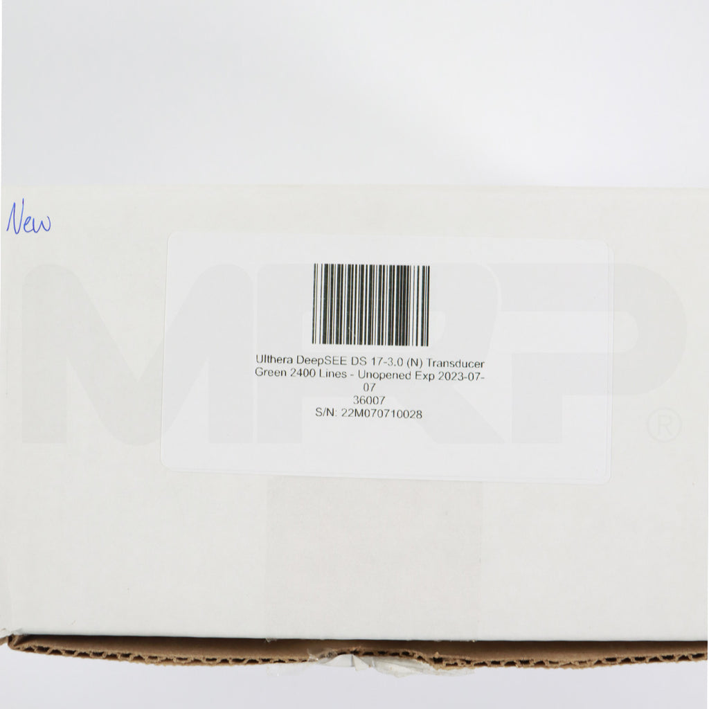 Ulthera DeepSEE DS 7-3.0 Narrow Green Transducer – Unopened 2400 Lines Exp. 2023-07-07