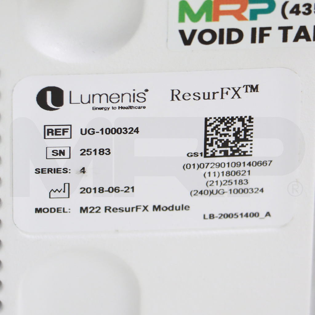 2018 Lumenis M22 ResurFX Module 1565nm Laser System Unit UG-1000324