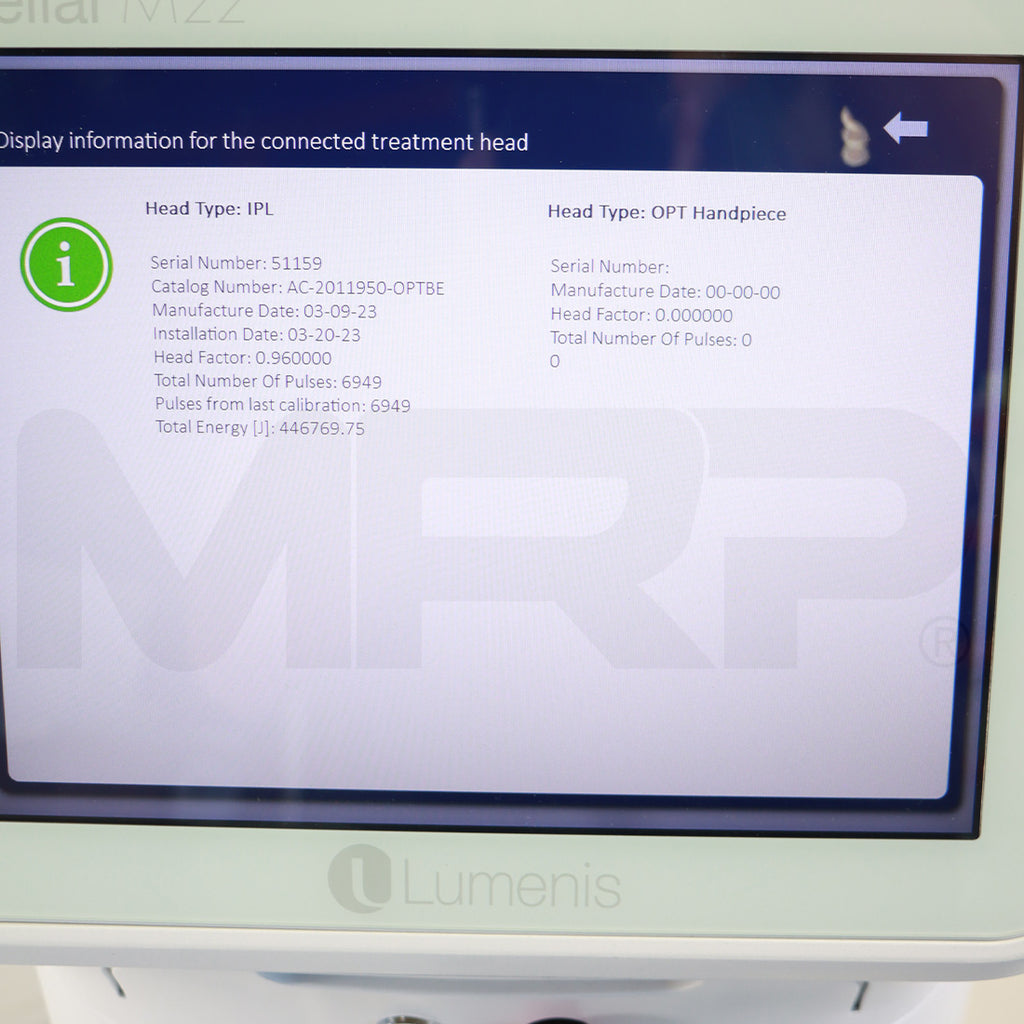 2023 Lumenis OptiLight Non-Invasive Pulse Technology Dry Eye Relief System