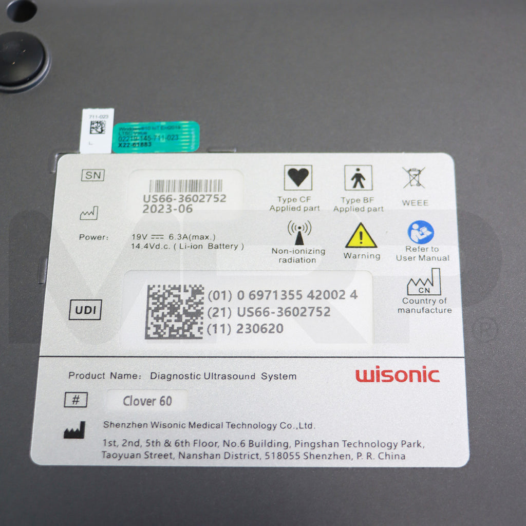 2023 Wisonic Clover 60 Diagnostic Ultrasound System W/ Trolley Cart