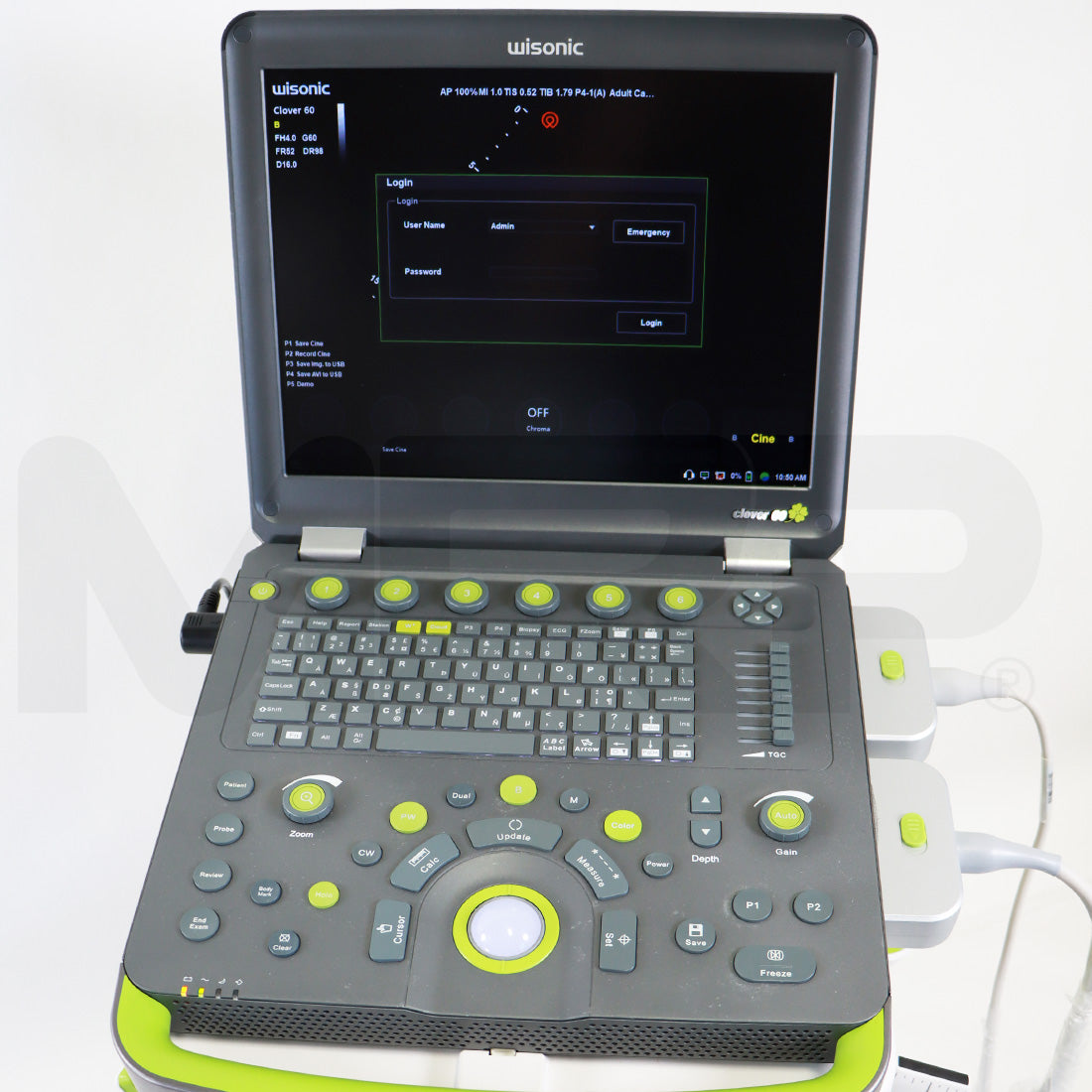 2023 Wisonic Clover 60 Diagnostic Ultrasound System W/ Trolley Cart