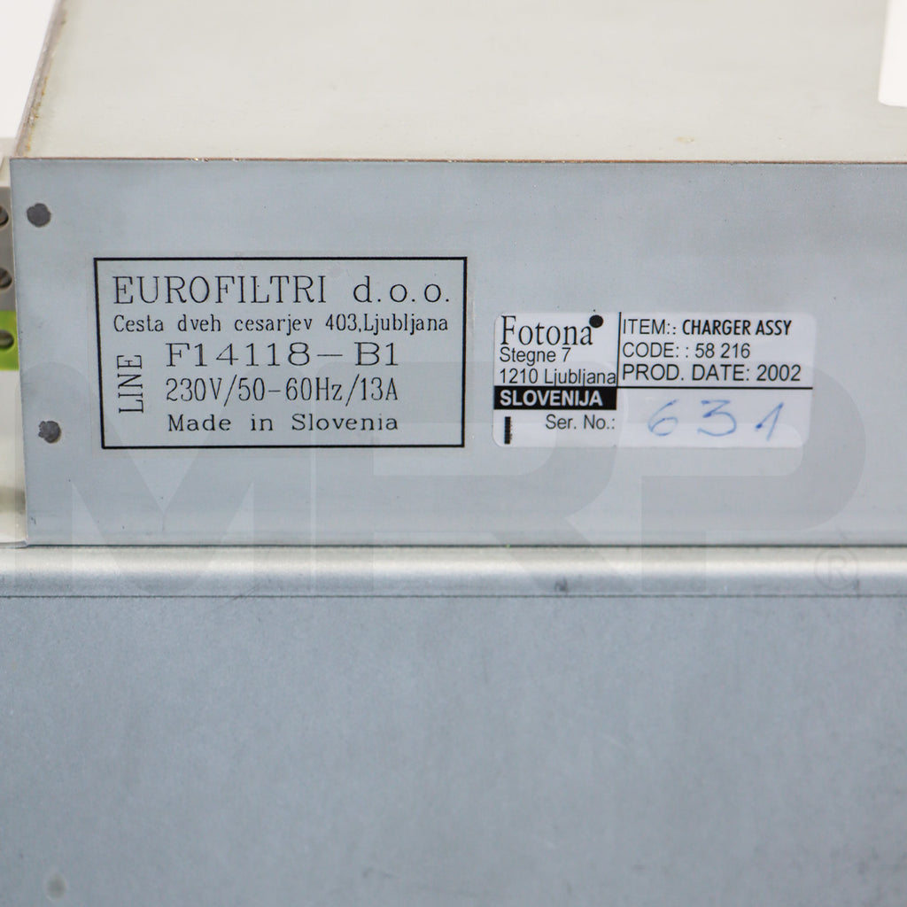 2002 Fotona Fidelis Laser Capacitor Charger Assembly F14118-B1 As-Is