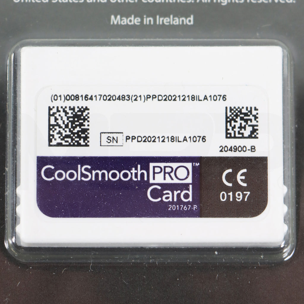 Zeltiq CoolSculpting CoolSmooth PRO Card BRZ-CD4-091-024 Cool Smooth x24 Cycles