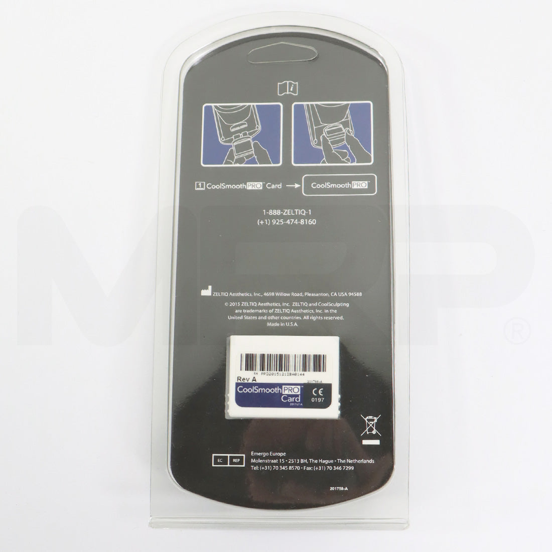 Zeltiq CoolSculpting CoolSmooth PRO Card BRZ-CD4-091-008 Cool Smooth x8 Cycles